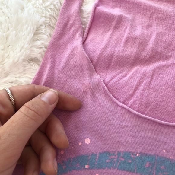 TECHSTYLES • Bert’s Surf Shop Emerald Isle Carolina Coast OBX Purple Tank Top - Picture 4 of 5